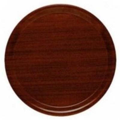 Cambro Selform Ahşap Desenli Tepsi Daire Kaymaz R 32 cm 023K