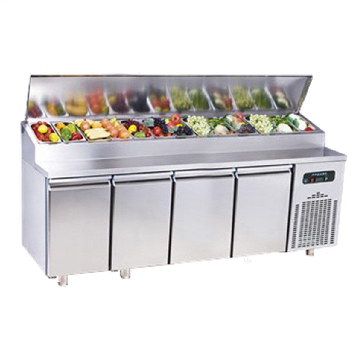 Frenox Salata Pizza Hazırlık Makeup Tezgaha Monte 233*70*109 cm 2 ve 8 C