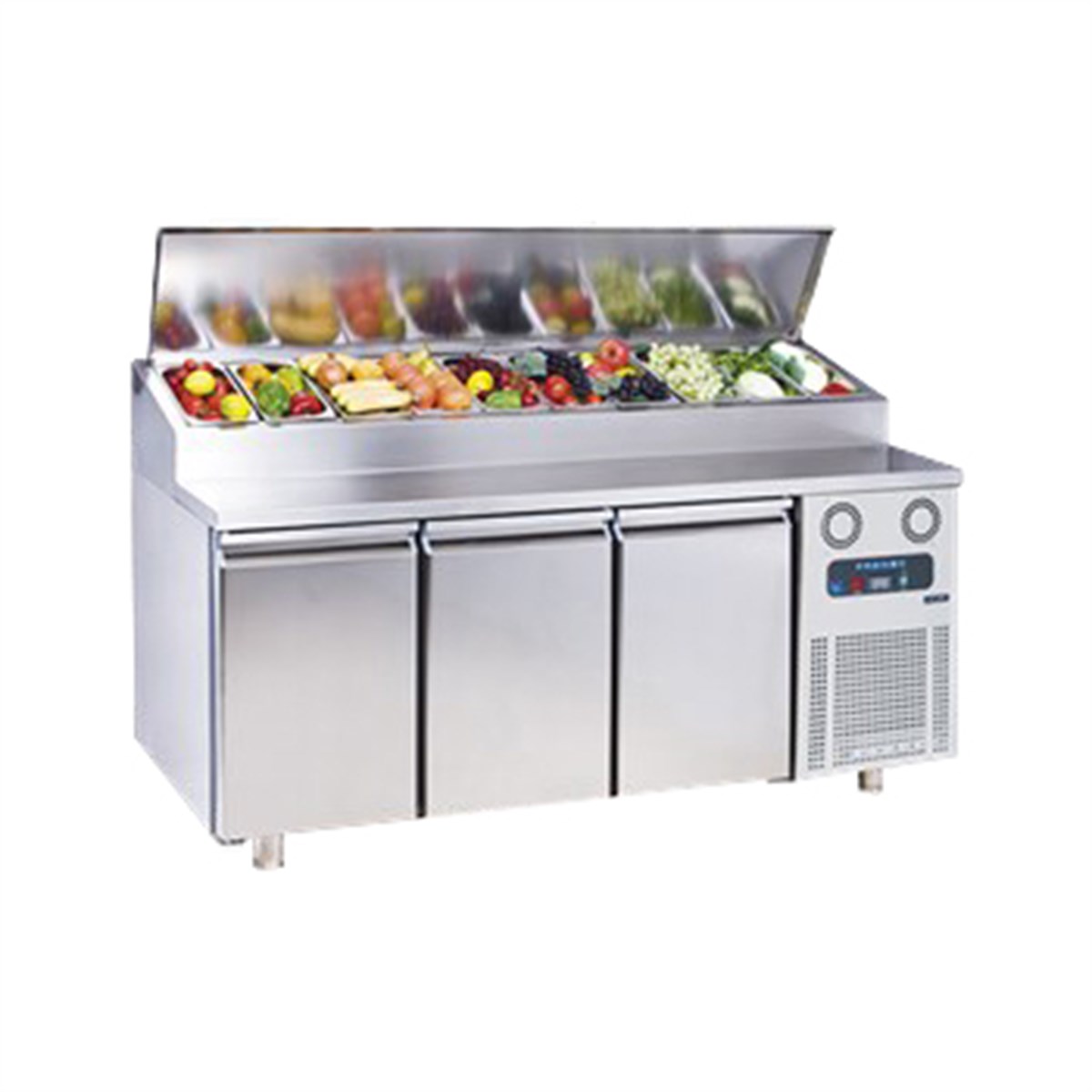 Frenox Salata Pizza Hazırlık Makeup Tezgaha Monte 186 5*80*109 cm 2 ve 8 C