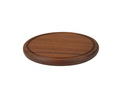 Lava Döküm   Ahşap et tahtası, Yuvarlak, Iroko ağacı. Çap29cm.