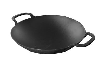Lava Döküm  Wok Tava, Metal Kulplu. Çap38cm.