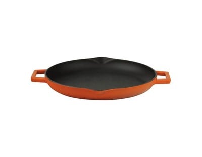 Lava Döküm  Yuvarlak Kızartma Tavası, Metal Kulplu. Çap26cm.