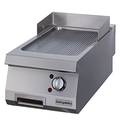 Öztiryakiler Grill Plate Oluklu Elektrikli 40*70*30 Sert Krom Kaplı