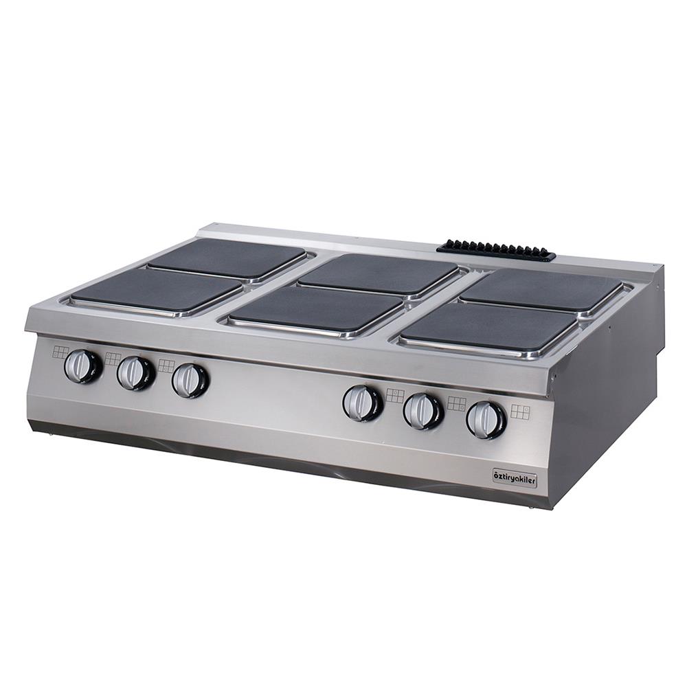 ÖZTİRYAKİLER SET ÜSTÜ ALTILI OCAK ELEKTRİKLİ 120*90*30