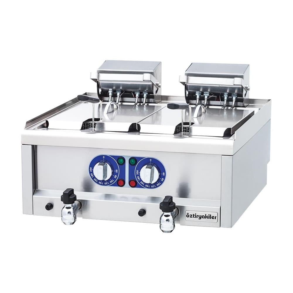 ÖZTİRYAKİLER SET ÜSTÜ FRİTÖZ ELEKTRİKLİ 7+7L 60*60*26