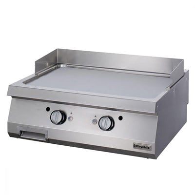 Öztiryakiler Set Üstü Grill Plate Düz Gazlı 80*90*30 Sert Krom Kaplı