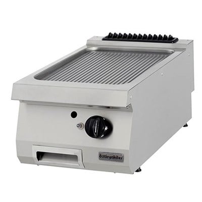 Öztiryakiler Set Üstü Grill Plate Oluklu Gazlı 40*90*30