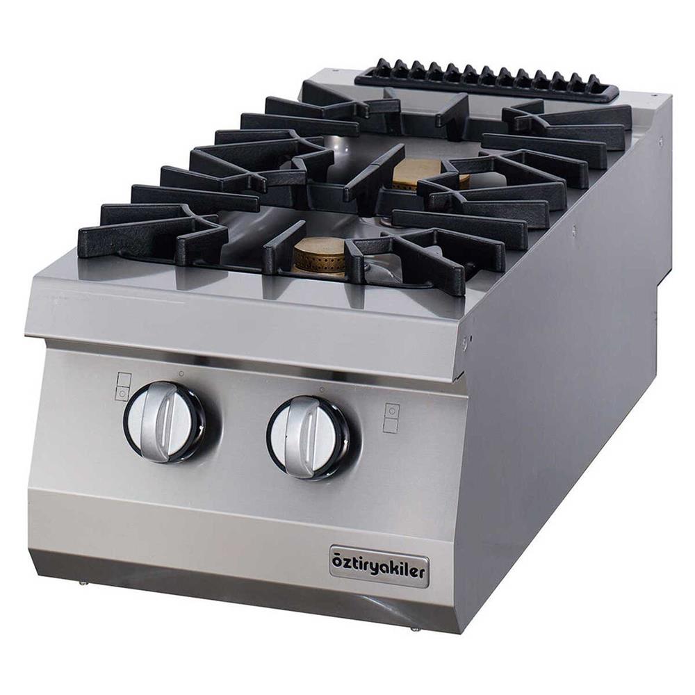 ÖZTİRYAKİLER SET ÜSTÜ İKİLİ OCAK GAZLI 40*70*30 (LP) -6 kW+7,5kW
