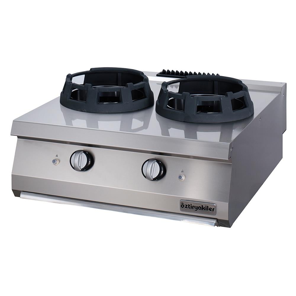 ÖZTİRYAKİLER SET ÜSTÜ WOK OCAK İKİLİ GAZLI 80*70*30-28 KW