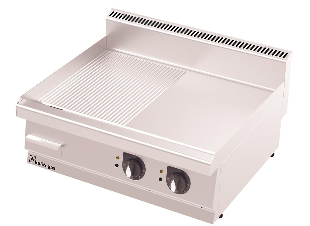 Pleyt Izgara, Elektrikli, Yarı Oluklu 800 x 900 x 900 mm