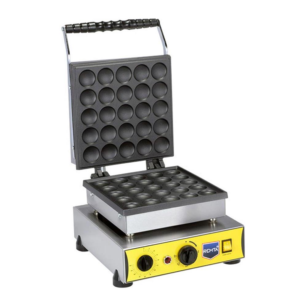 Remta Tekli Yuvarlak Bubble 25'li Waffle Makinesi