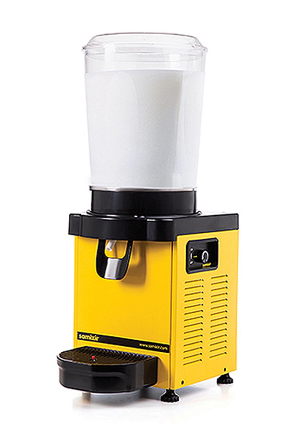 Samixir Panoramik Karıştırıcılı 10 L Soğuk İçecek Dispenseri Anolog Sarı