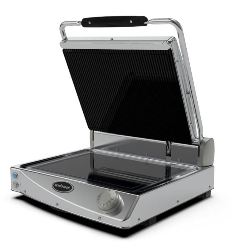 Spidocook Tost Makinesi Nervürlü Yüzey Sp 015 PR Manuel