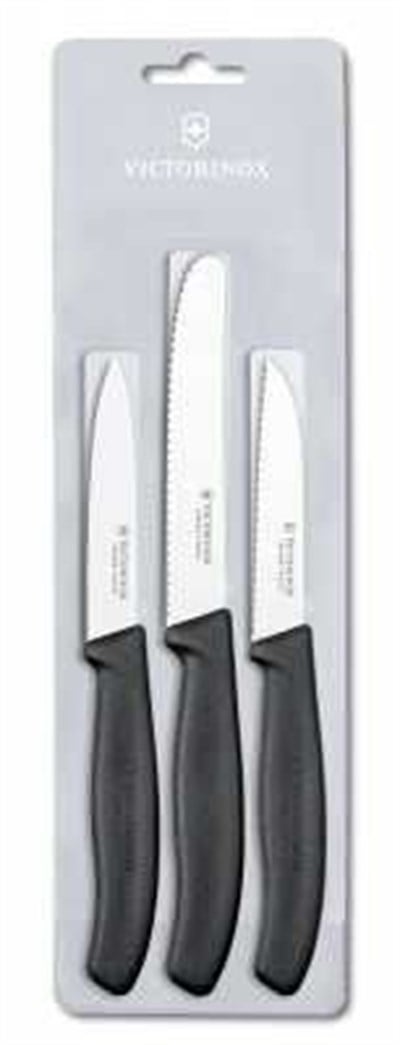 Victorinox Soyma Bıçak Seti Swiss Classic3 ad Siyah Vt 6 7113 3