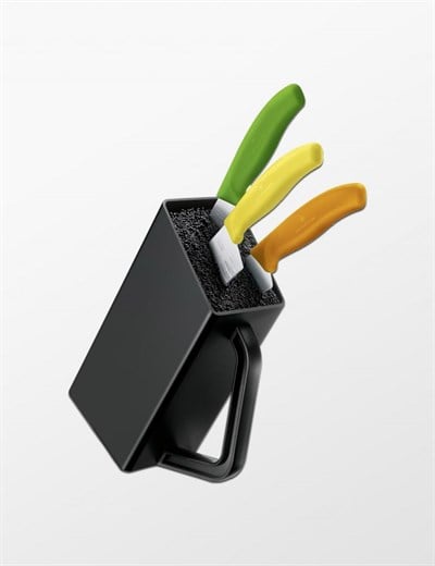 Victorinox Swiss Classic Büyük Boy Bıçak Seti Bloğu Siyah Vt 7 7033 03