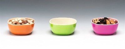 Zicco Renkli Oval Bambu Çerezlik Pembe Oranj Yeşil 95*95 cm