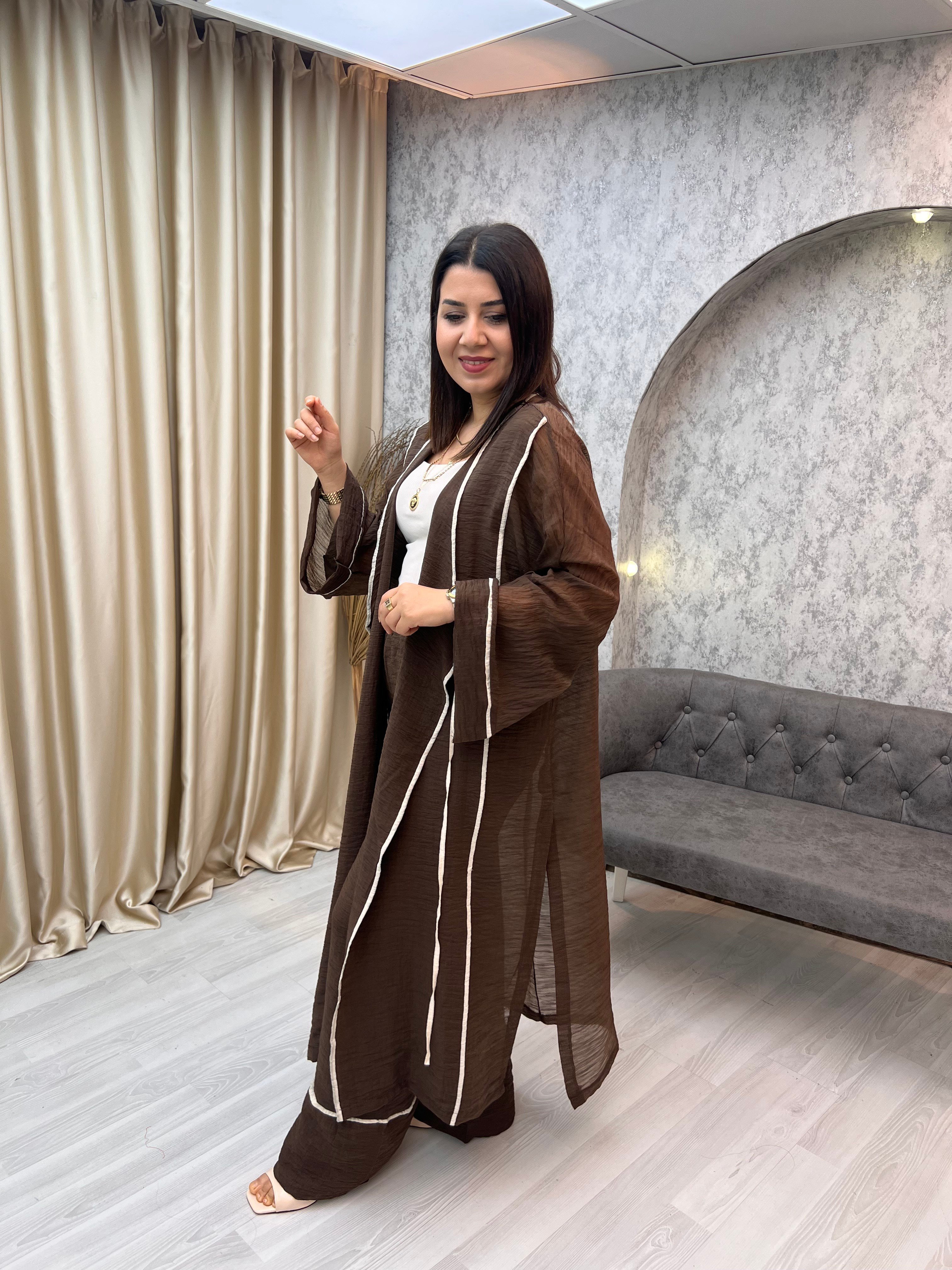 Biye Detay Takım Kahverengi