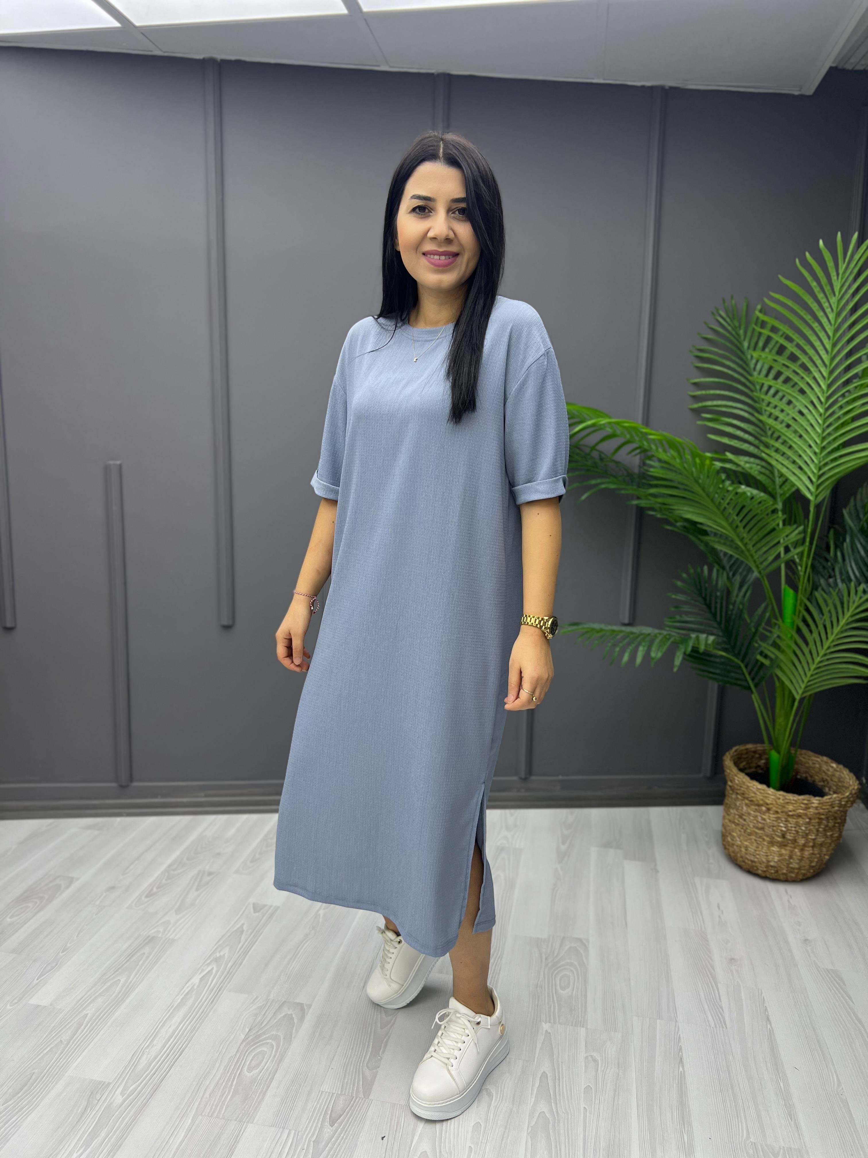 Bürümcük Elbise Gri