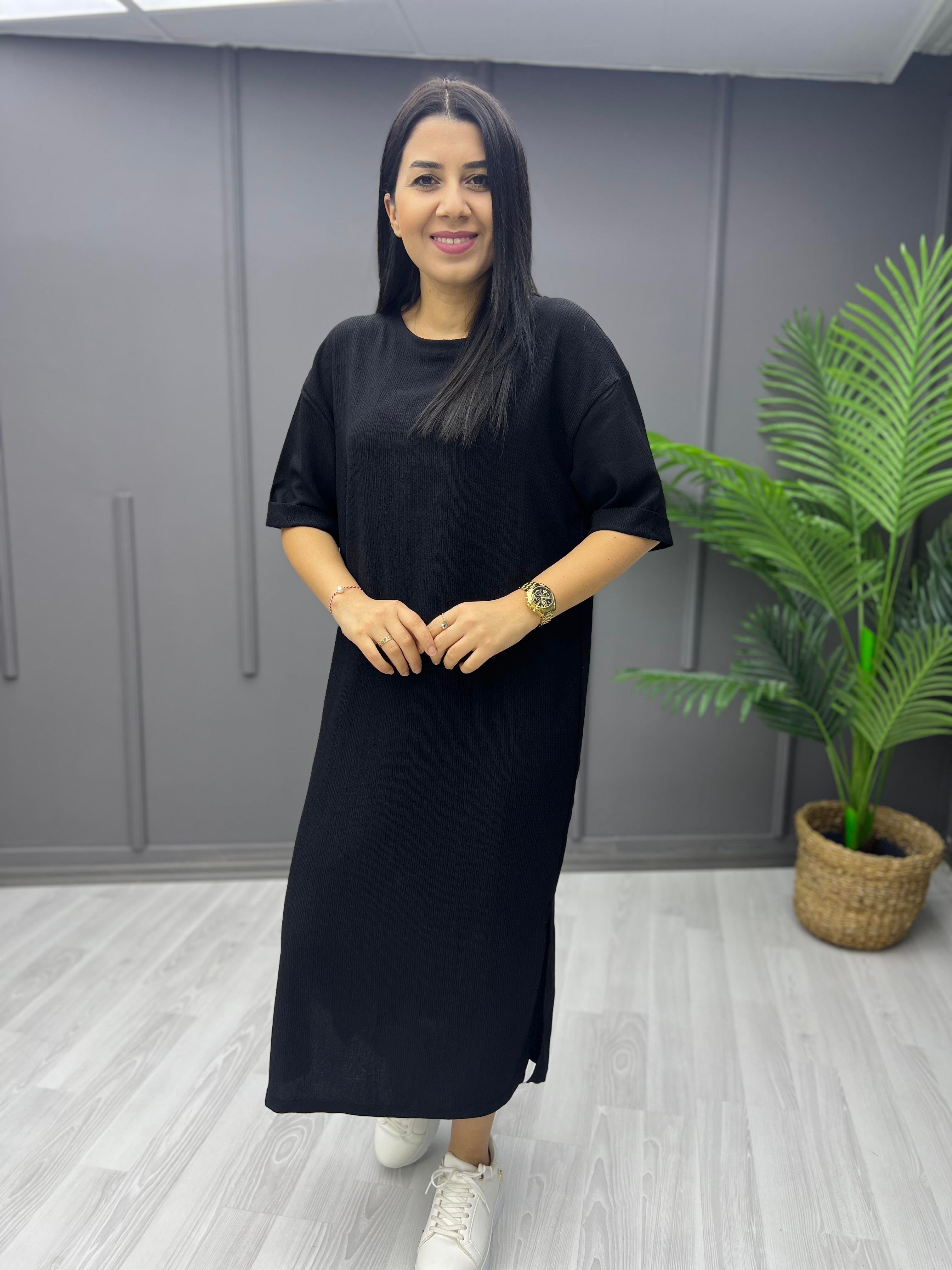 Bürümcük Elbise Siyah