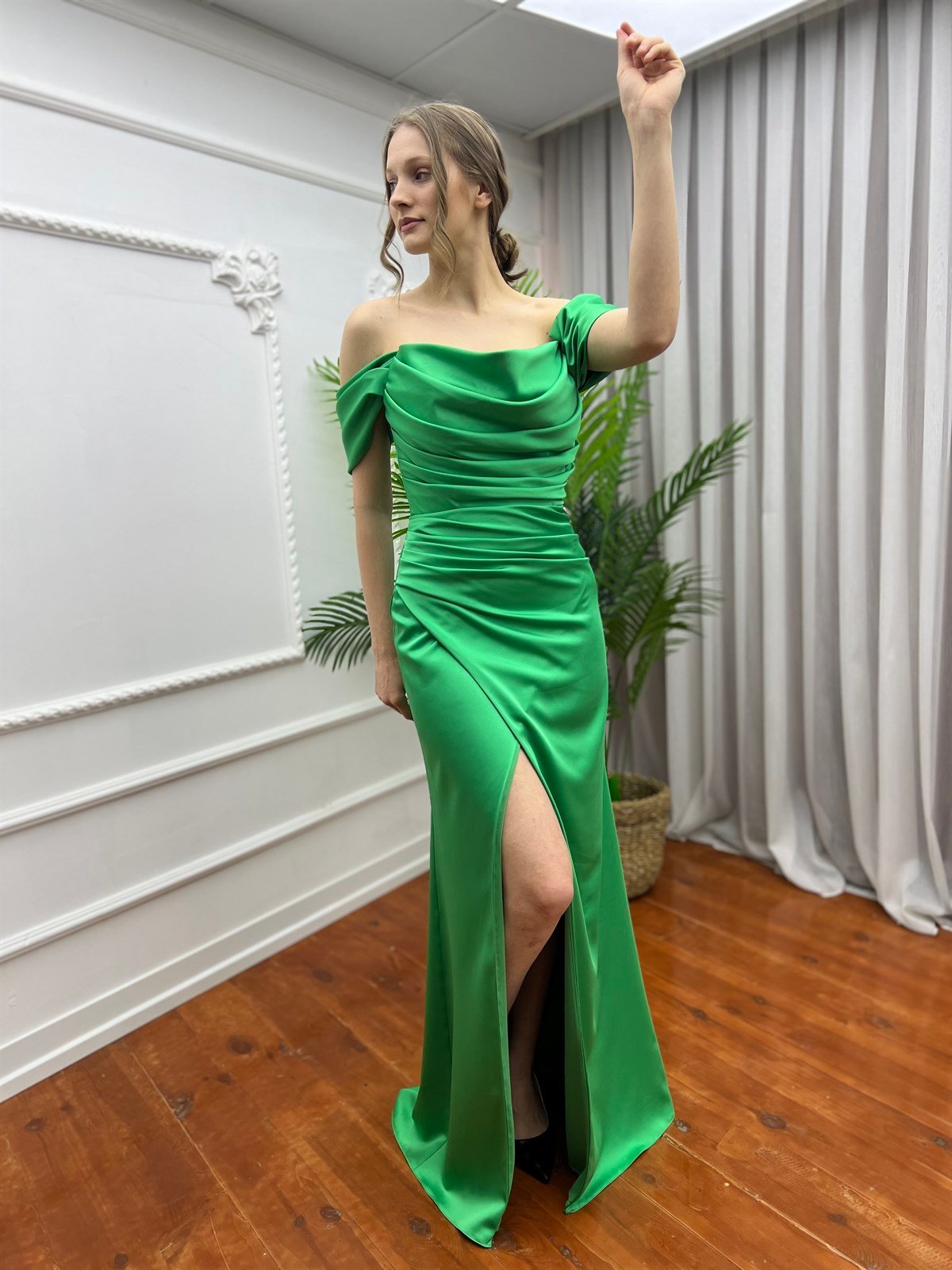 Düşük Kol Elbise Benetton