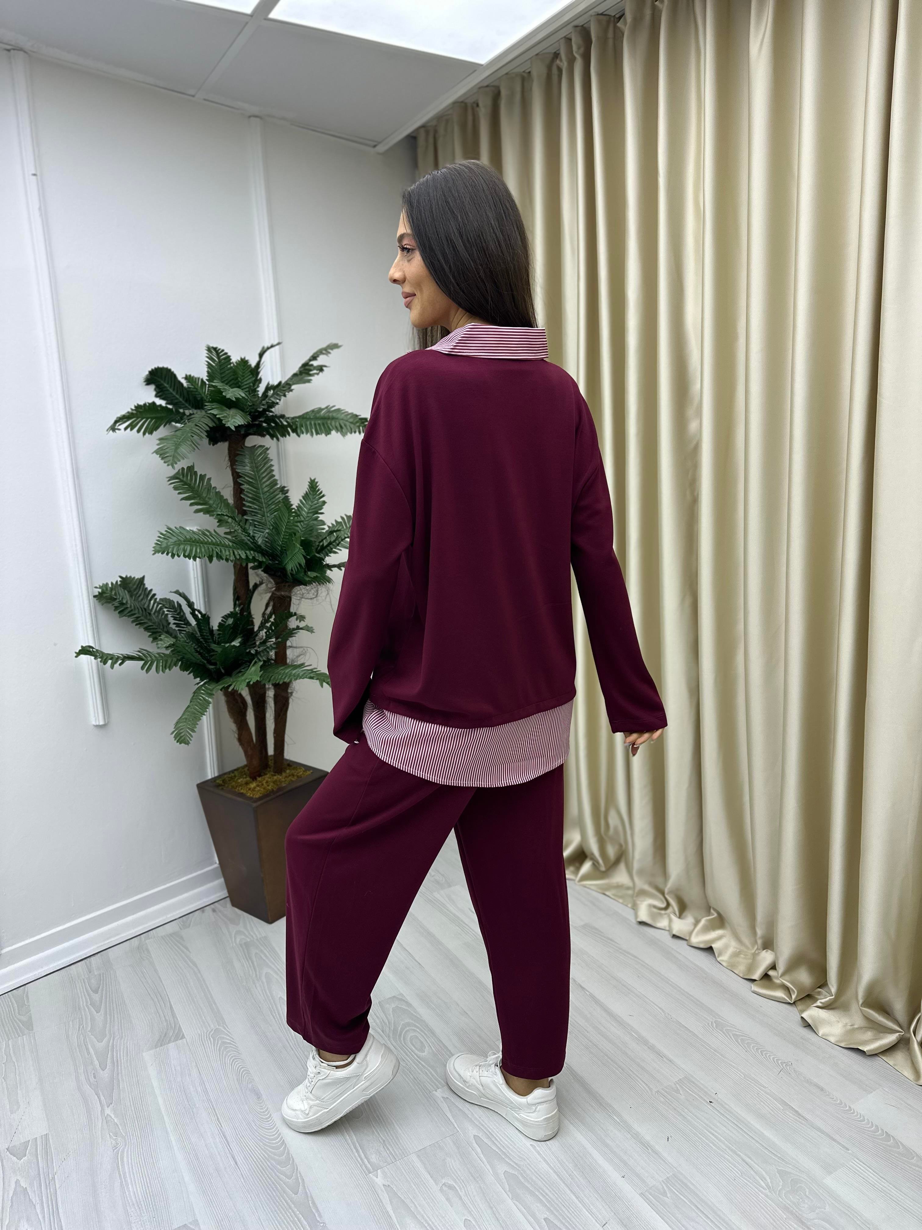 Garnili Modal Sweat Bordo