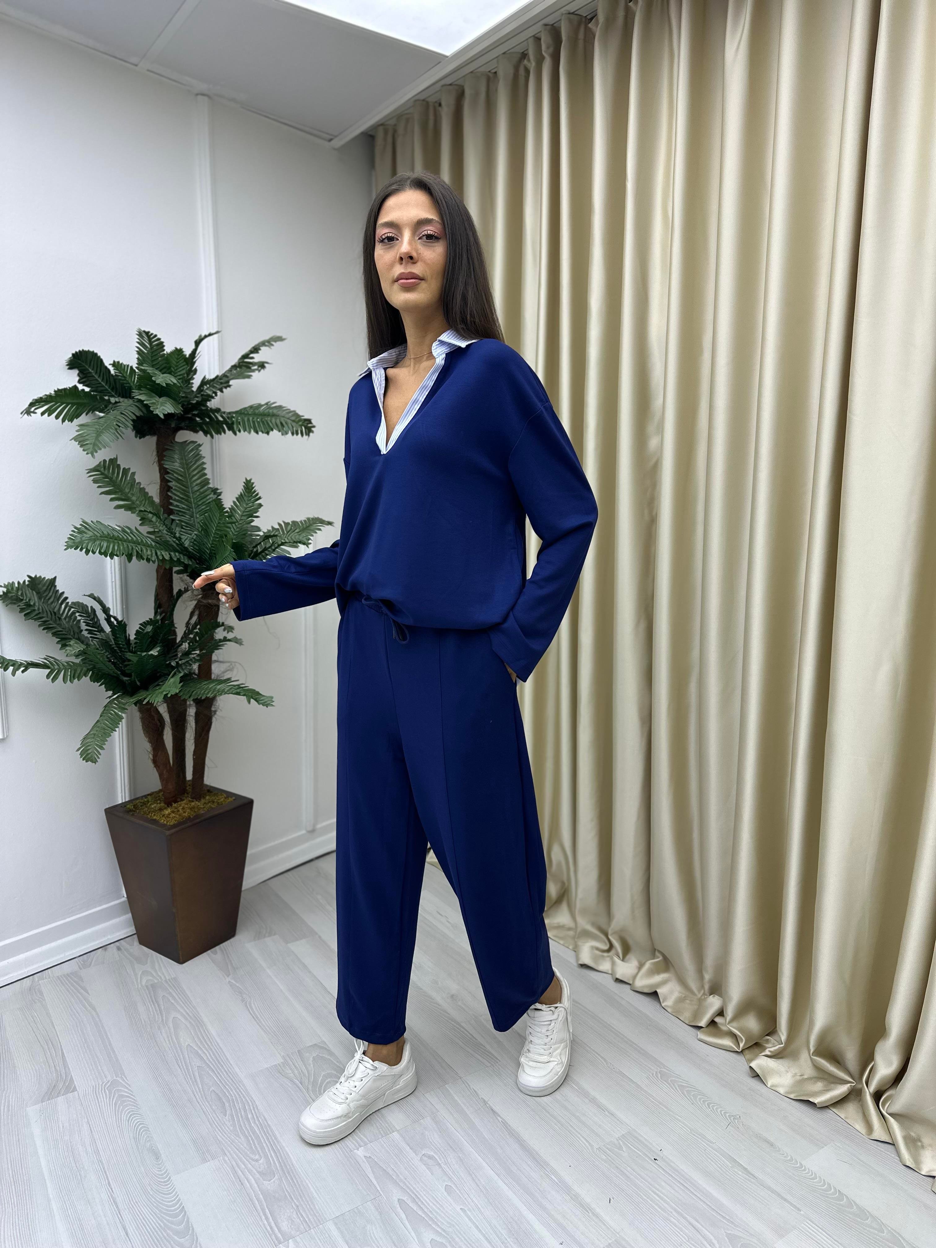 Garnili Modal Sweat Lacivert