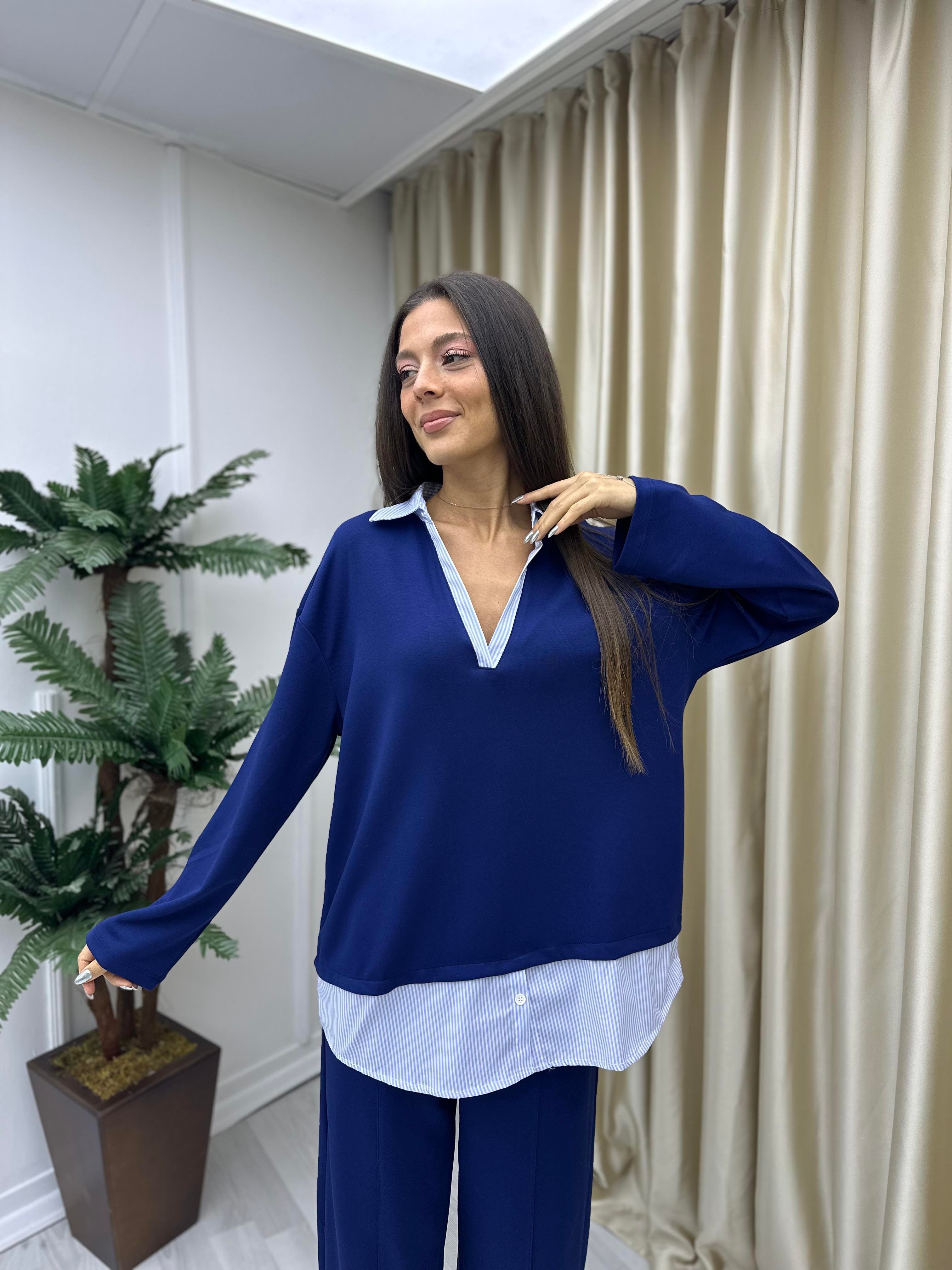 Garnili Modal Sweat Lacivert