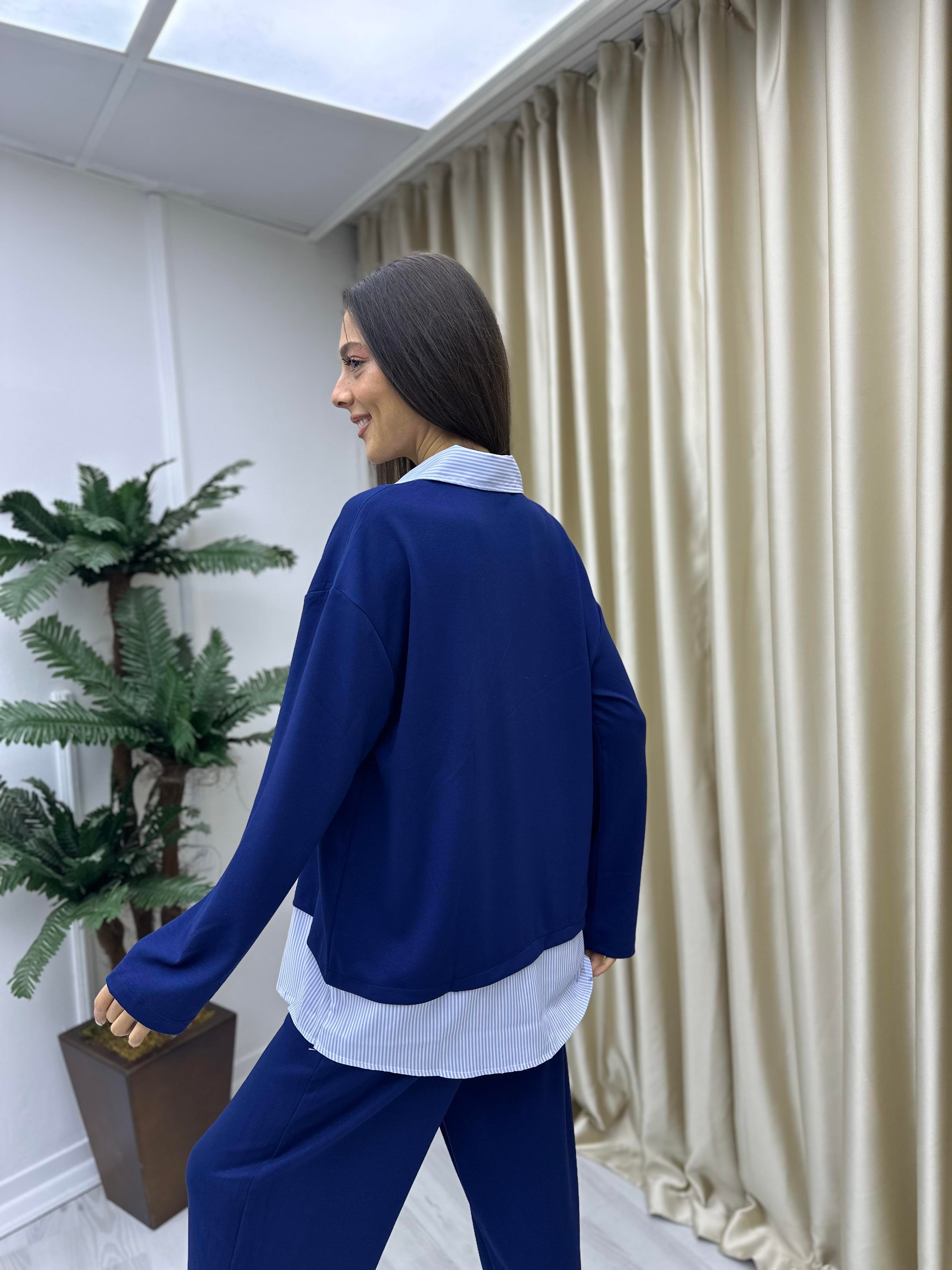 Garnili Modal Sweat Lacivert