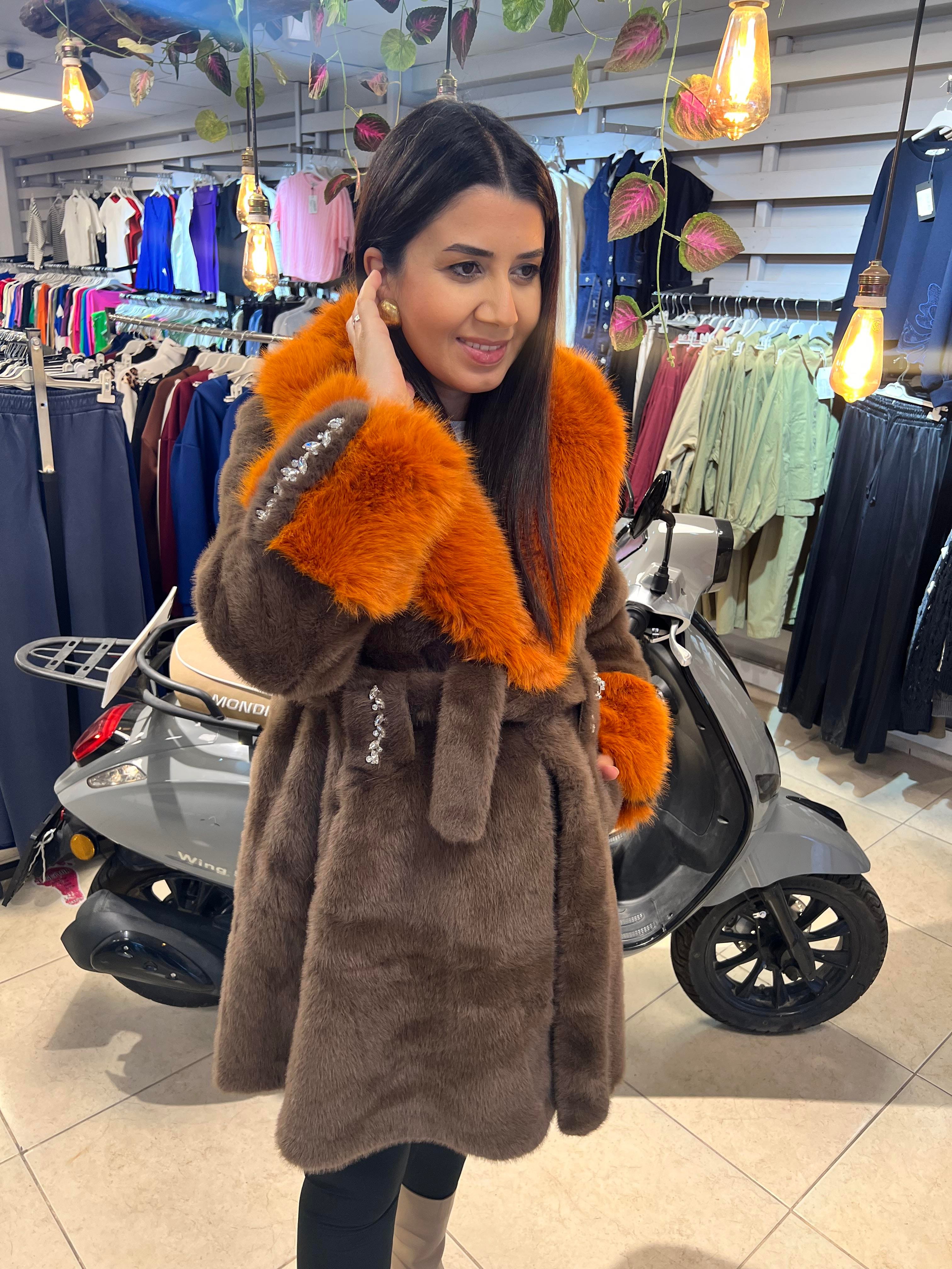 İthal Angora Kürk Kahverengi