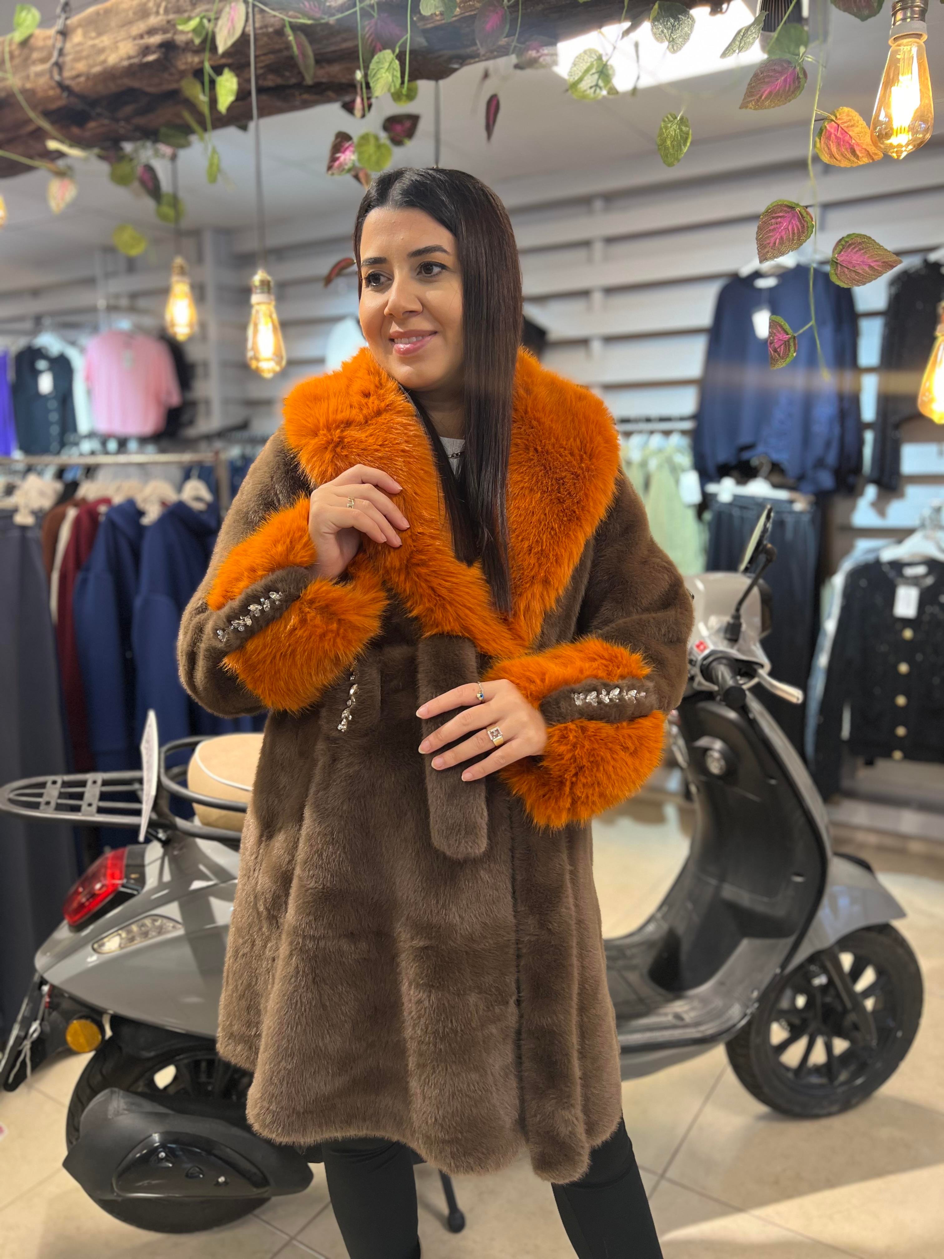 İthal Angora Kürk Kahverengi
