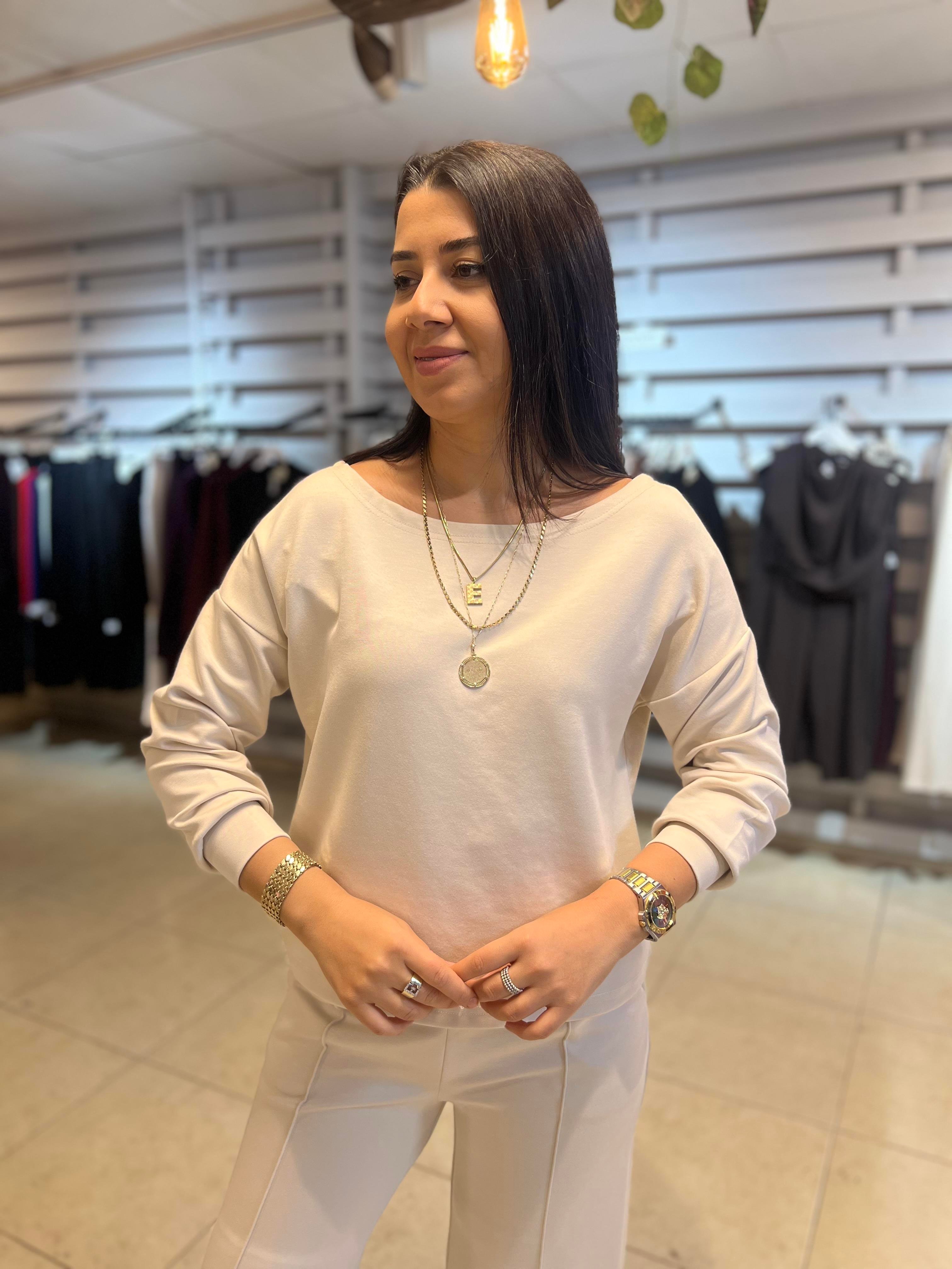 Kayık Yaka Modal TAKIM Taş
