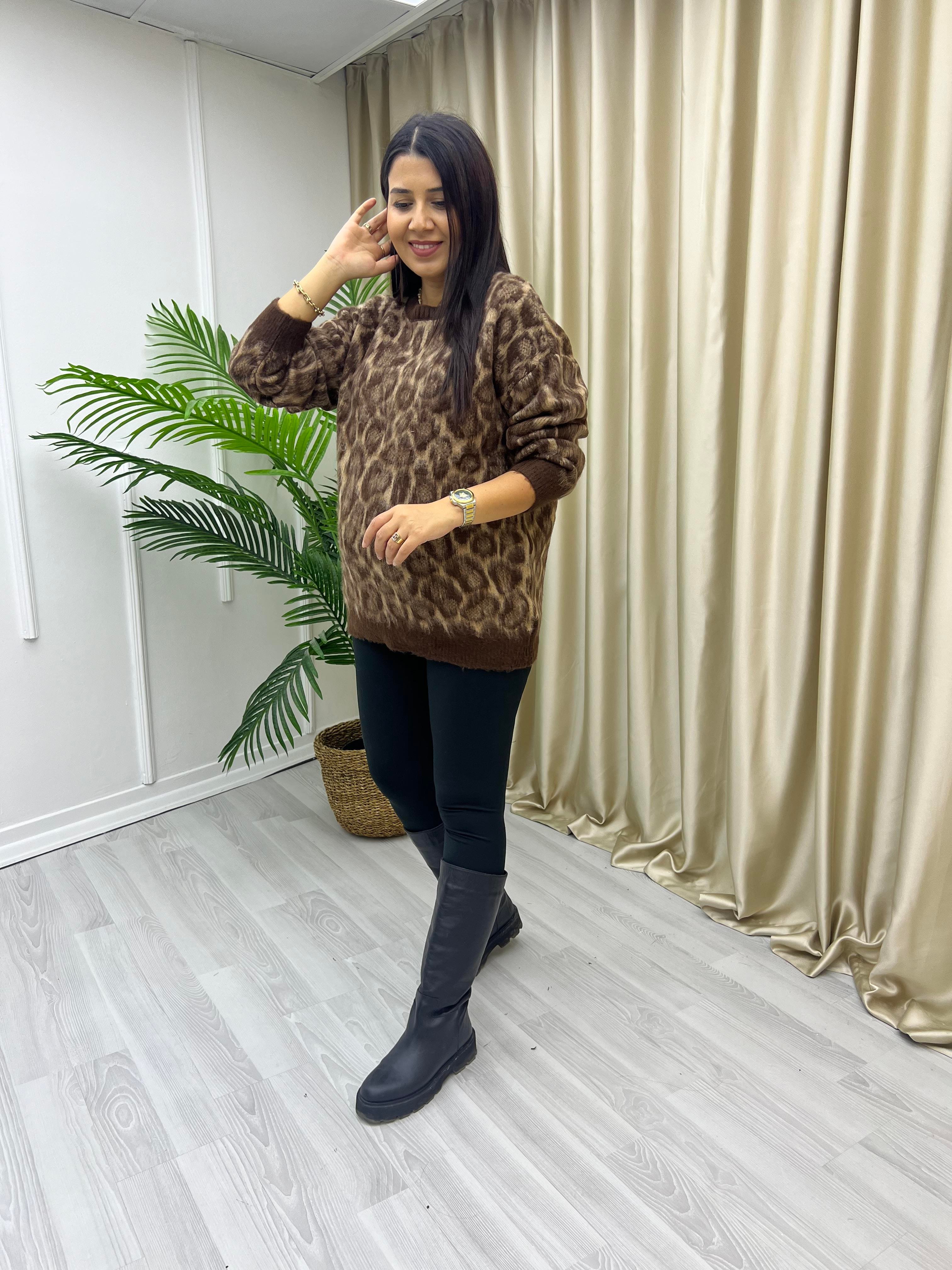 Leopar Yumoş Uzun Kazak
