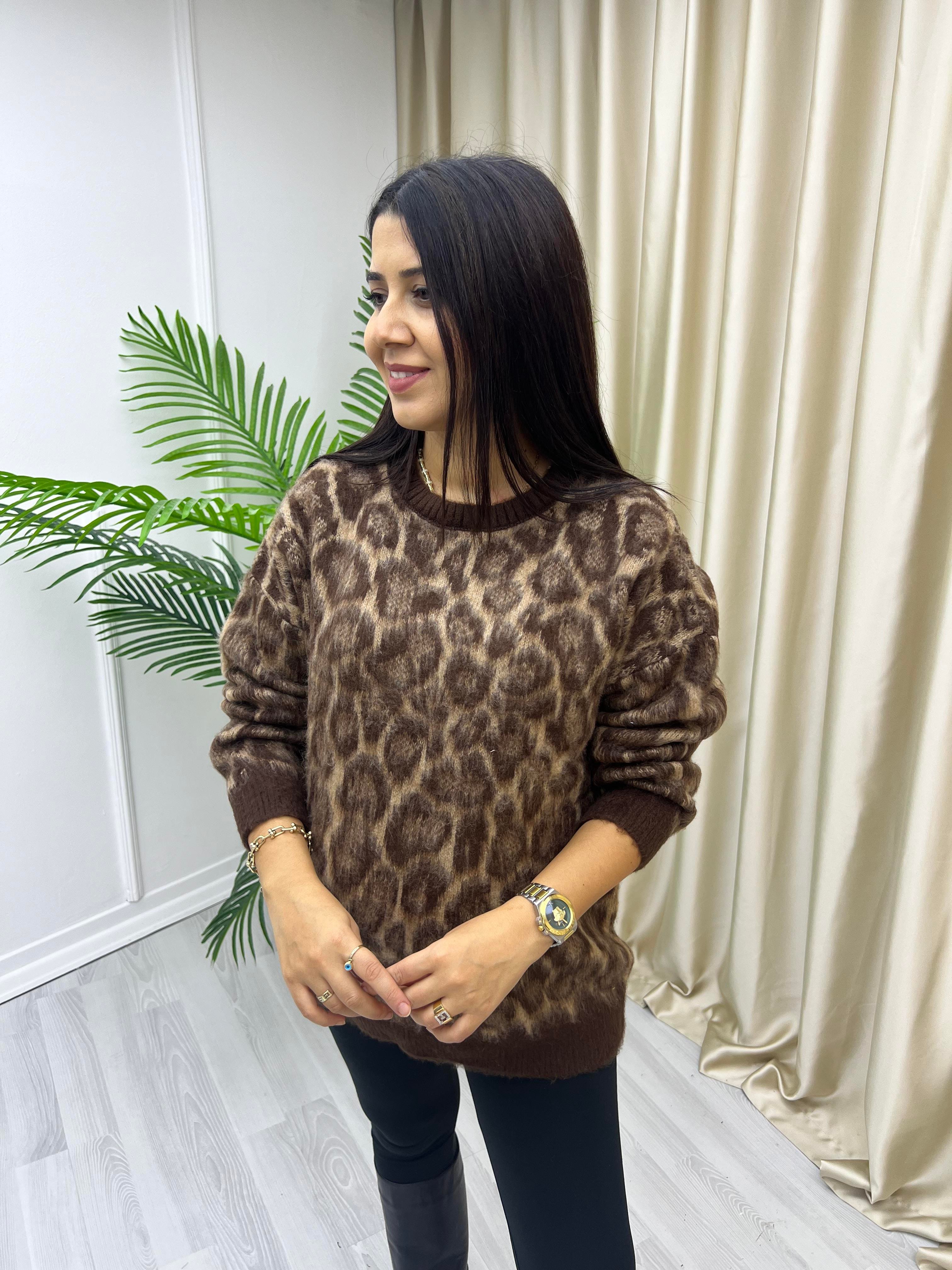 Leopar Yumoş Uzun Kazak