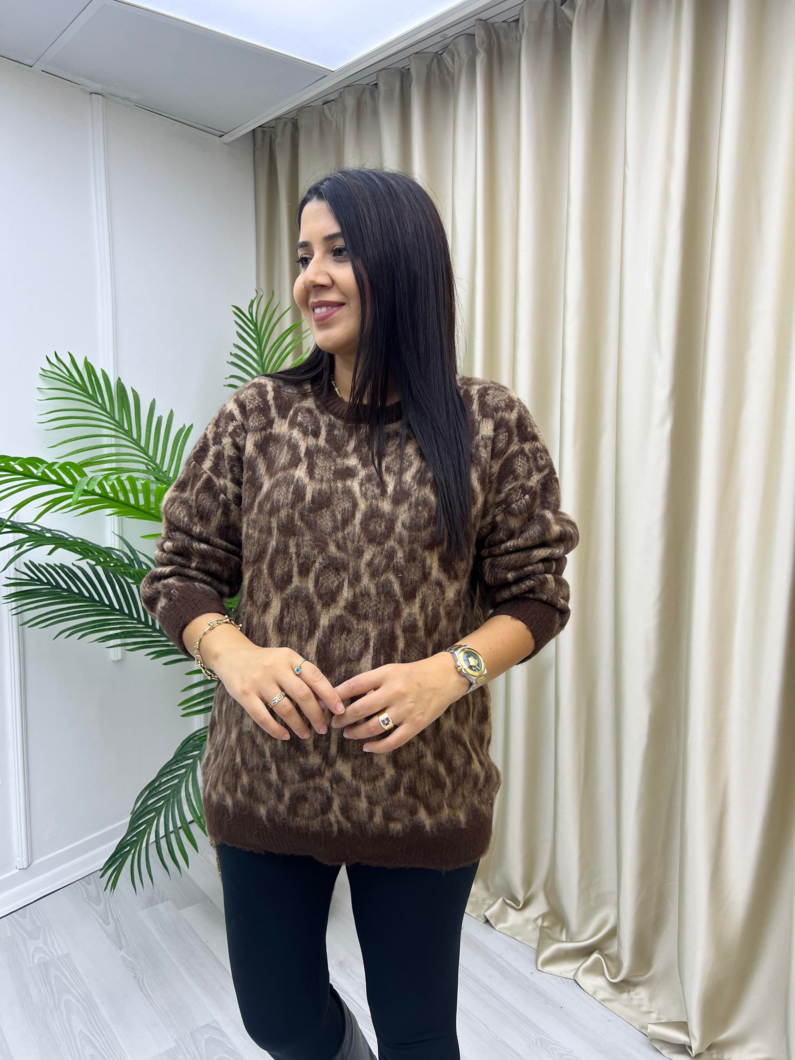 Leopar Yumoş Uzun Kazak