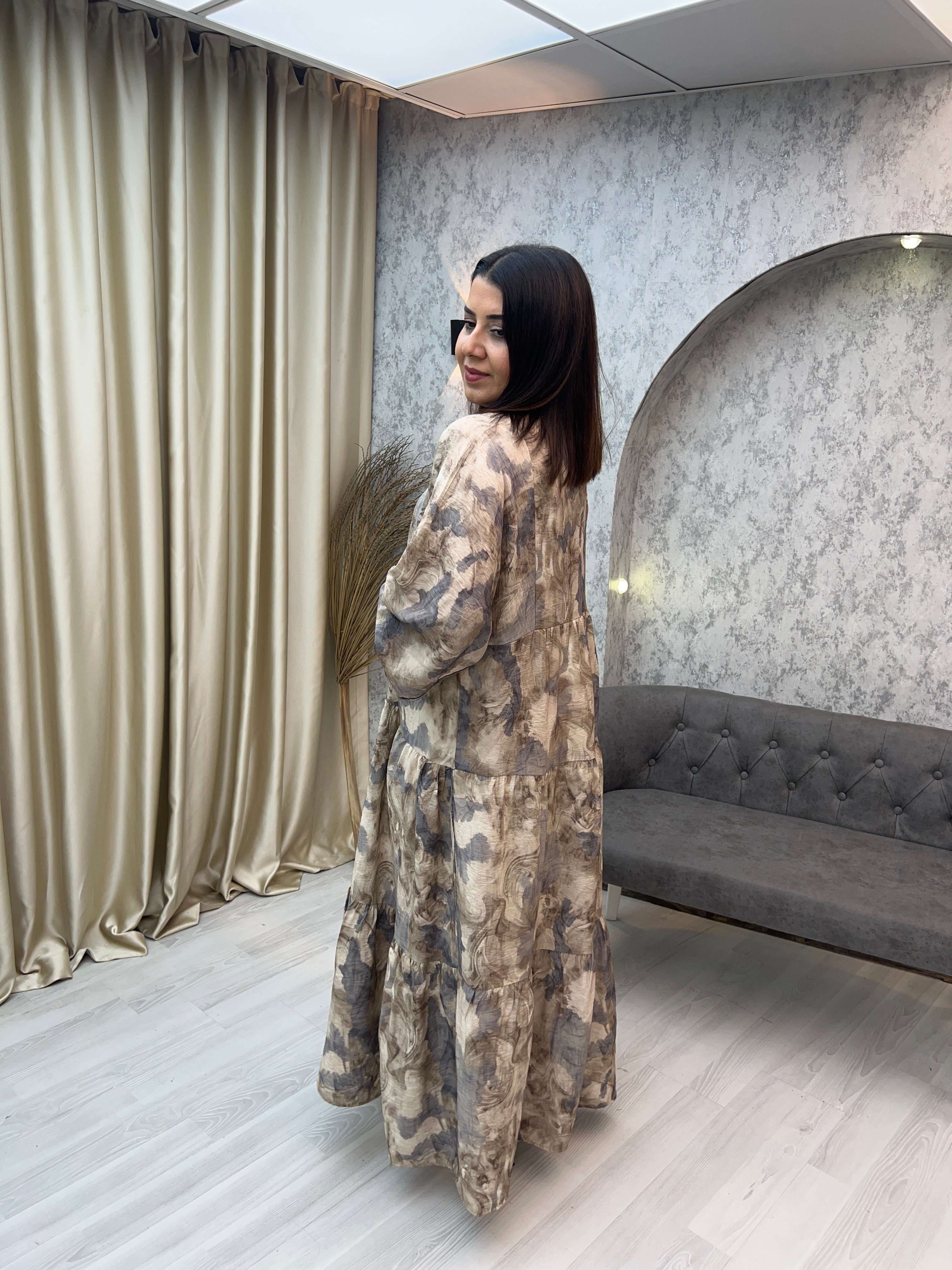 Mng Patlı Elbise Vizon