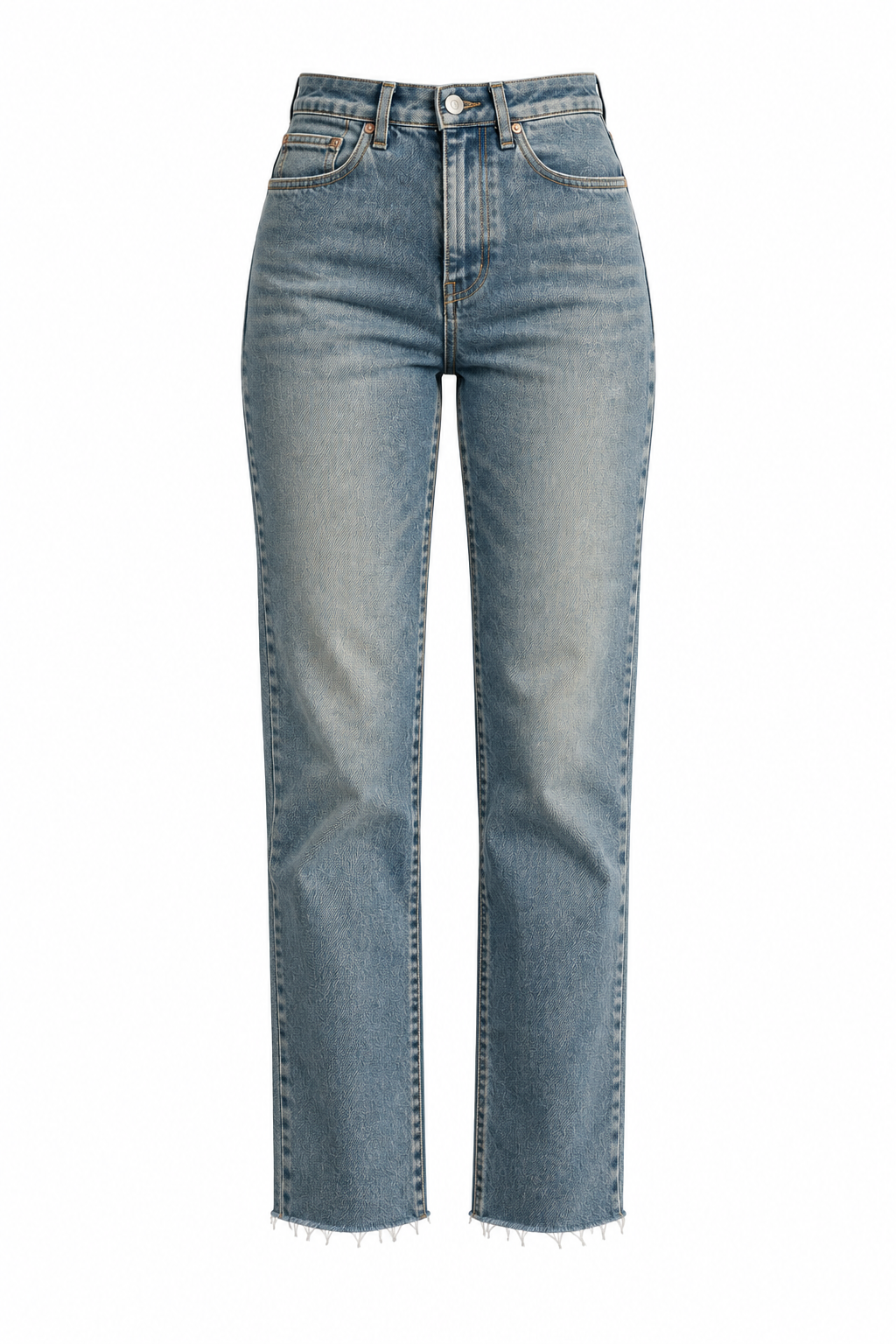 Paça Kesik Boyfit Denim Pantolon Tint