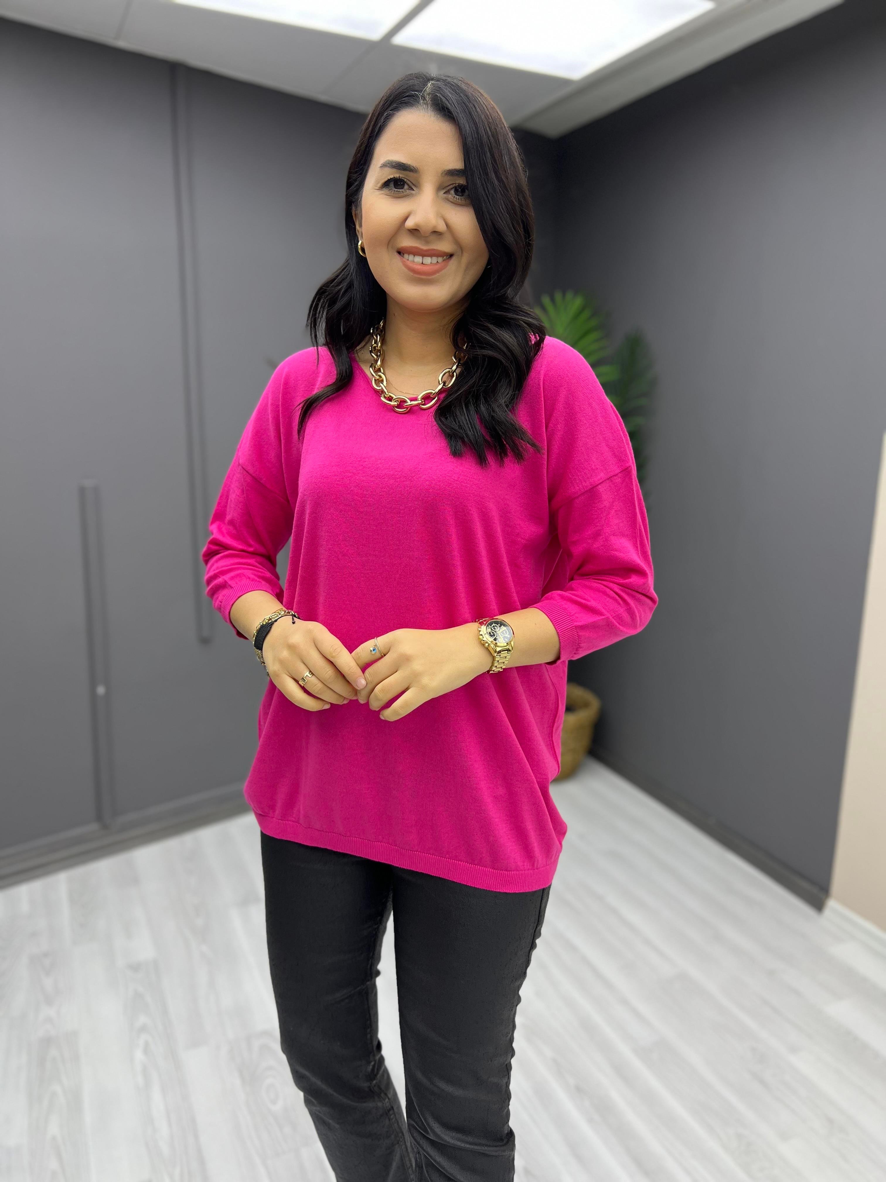 Pamuk Salaş Bluz Pembe