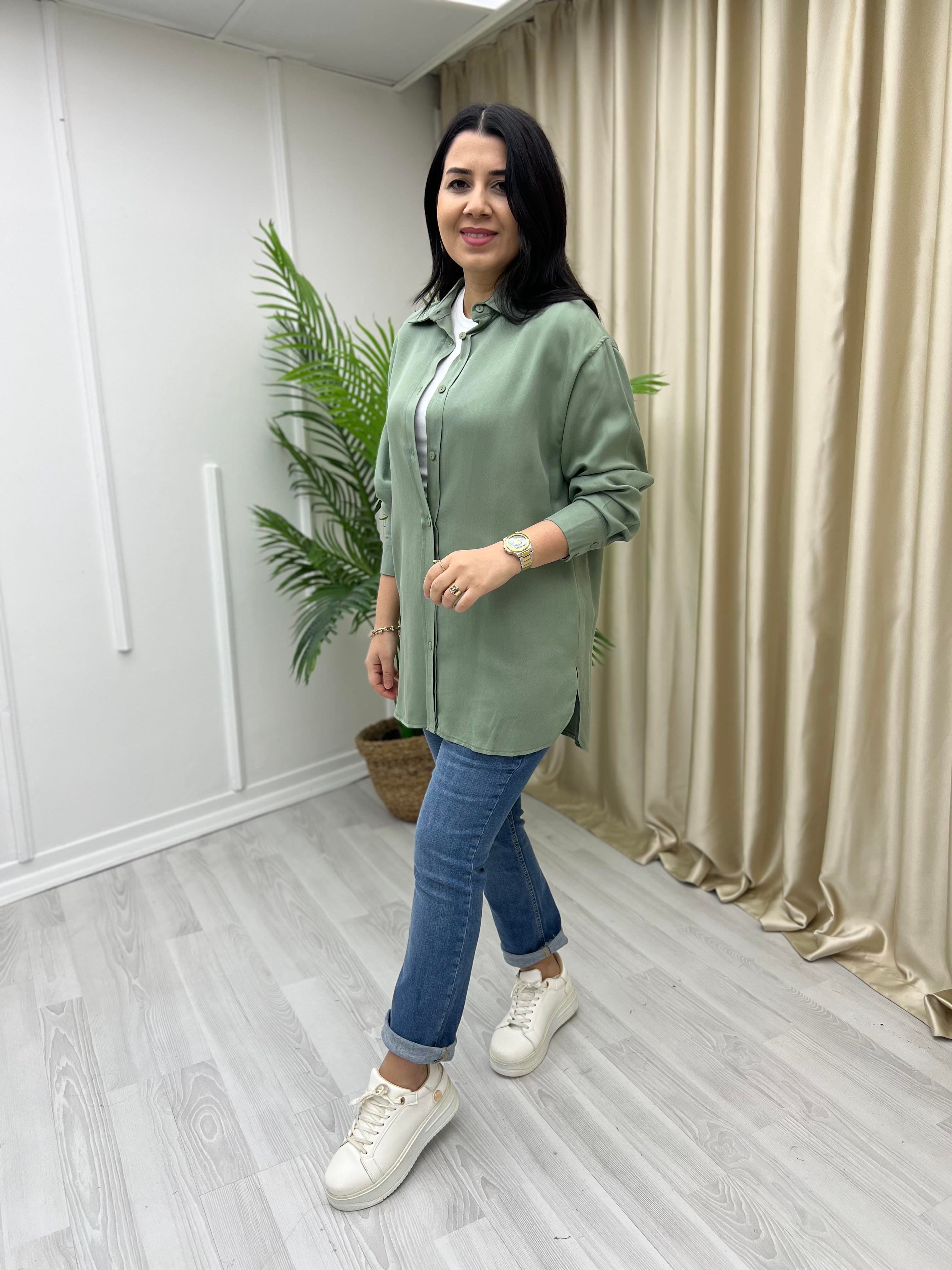 Premium Tensel Tunik Çağla