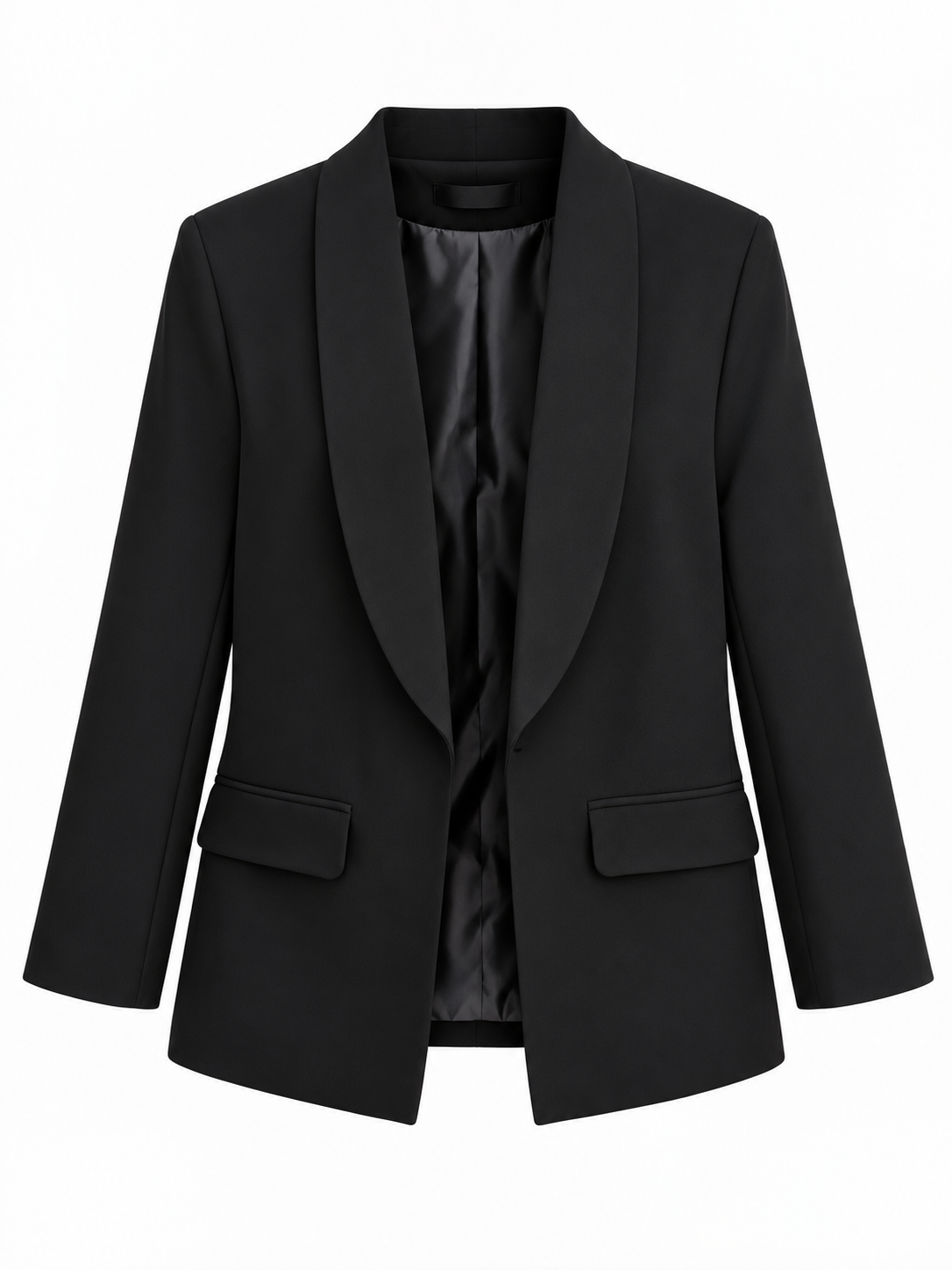 Şal Yaka Blazer Ceket Siyah