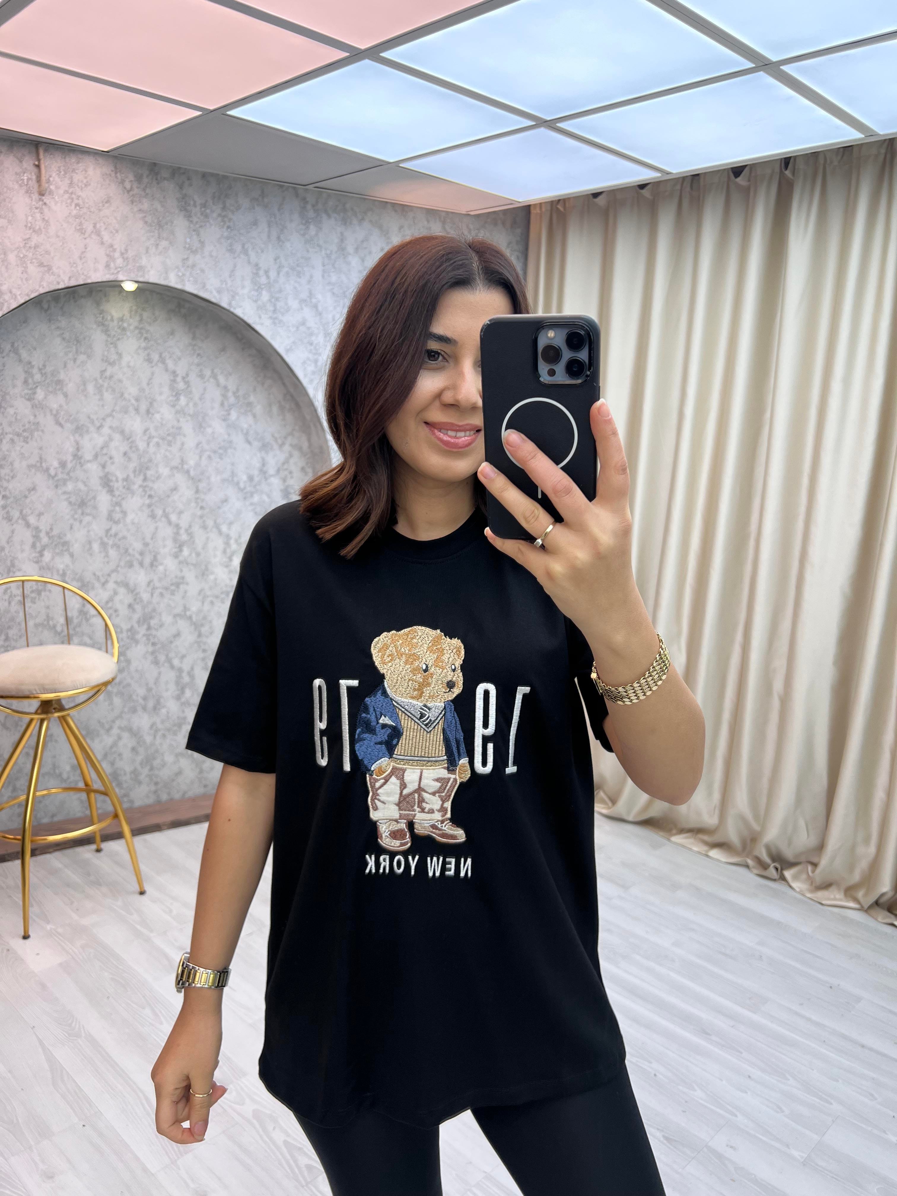 Teddy Tişört Siyah