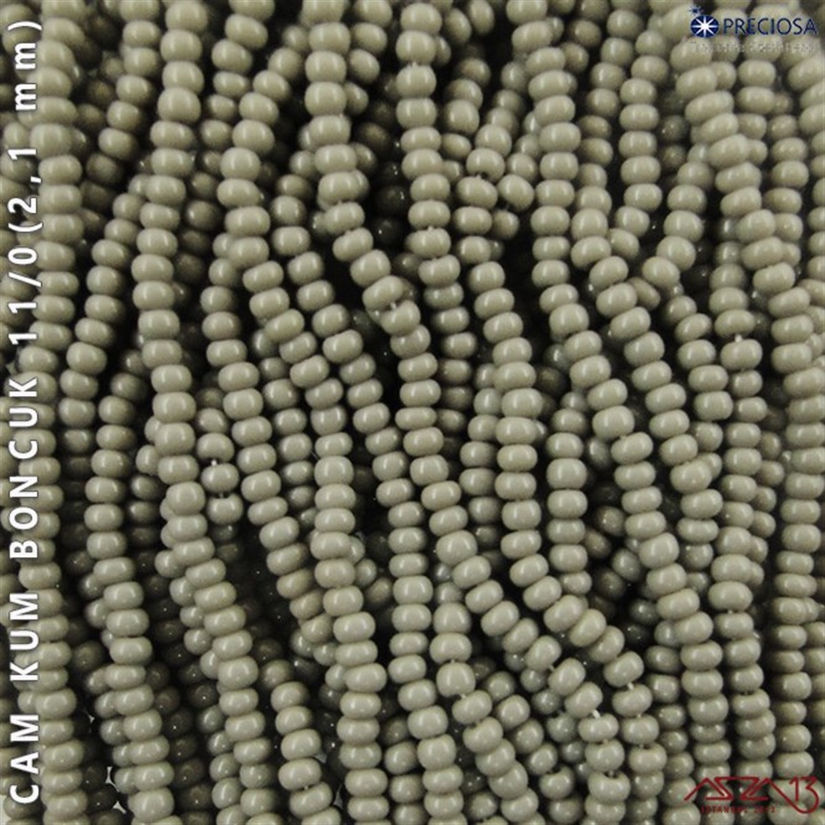 11/0 Numara Kum BoncukBONCUK ve TAŞPreciosaFüme Cam Kum Boncuk 11/0 (2,1 mm) 40 gr