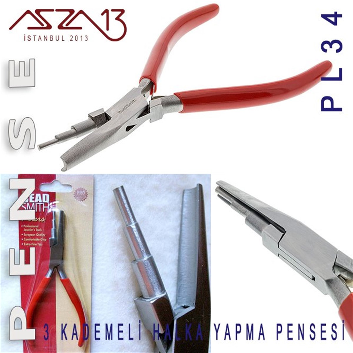 3 Kademeli Halka Yapma PensesiALET, ARAÇ ve GEREÇBeadSmith3 Kademeli Halka Yapma Pensesi