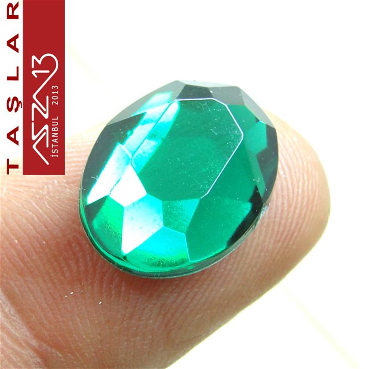 AKRİLİK TAŞKaboşon ve CameoMarkasız10 Adet 13x18 mm Yeşil Renk Oval Akrilik Taş (6,6 gr)