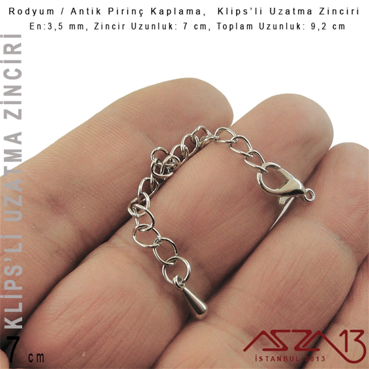 Antik Pirinç ve Rodyum Kaplama -  7 cm - Klips'li Uzatma Zinciri / 1 AdetKlips'li ZincirTAKI, HOBİ, TAKI MALZEMELERİ, TOHO, MIYUKI DELICA, KUMİHİMO DİSK, SWAROVSKI KRİSTAL, TAKI TASARIMIKlips'li ZincirMarkasız06.Tm.63.Zn.66_PAntik Pirinç ve Rodyum Kaplama -  7 cm - Klips'li Uzatma Zinciri / 1 Adet