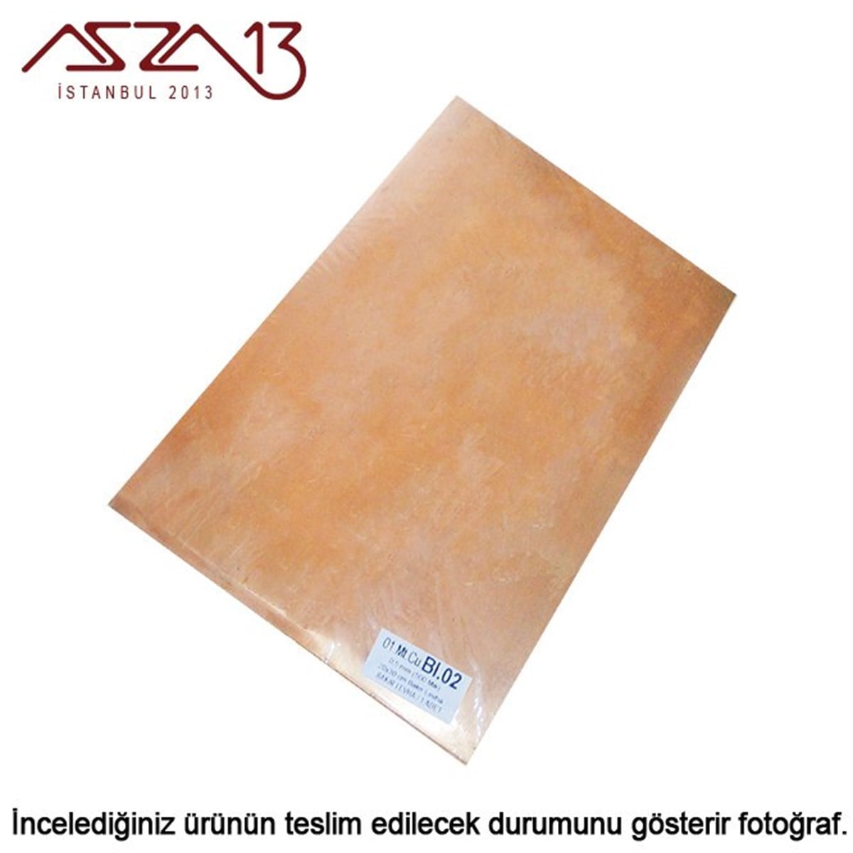Bakır LevhaMETALMarkasız0,5 mm Bakır Levha (200 mm x 300 mm)