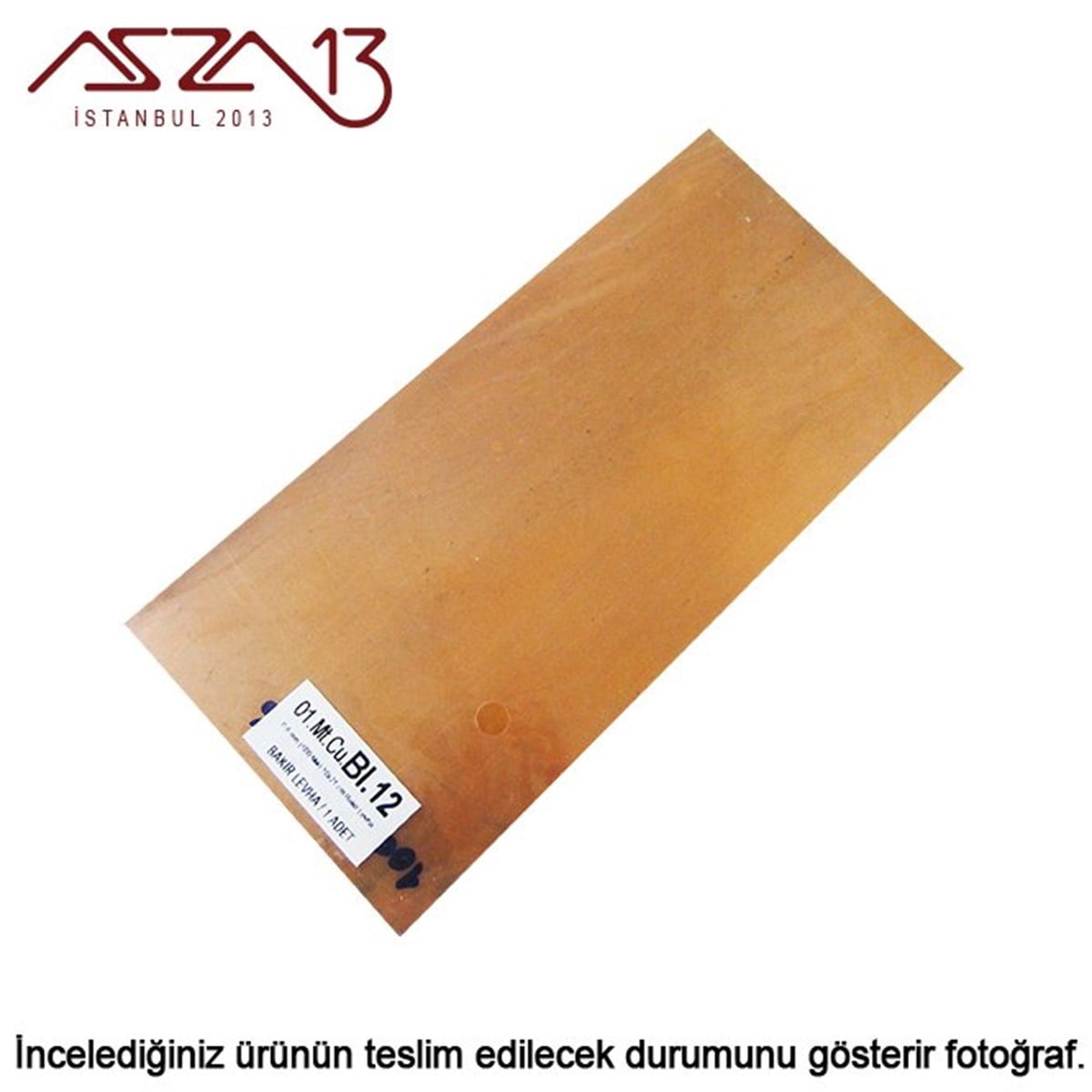 Bakır LevhaMETALMarkasız0,6mm Bakır Levha (100mm x 210mm)