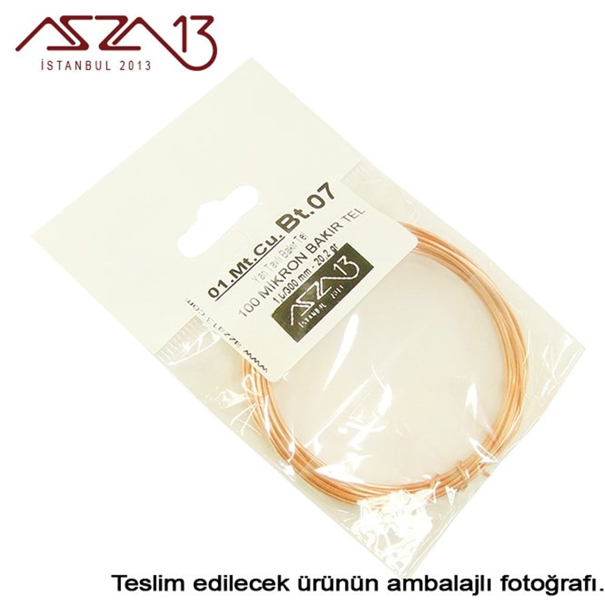 Bakır TelMETALazza131.0 mm (1000 Mikron) Bakır Tel / Paket İçeriği 3 m