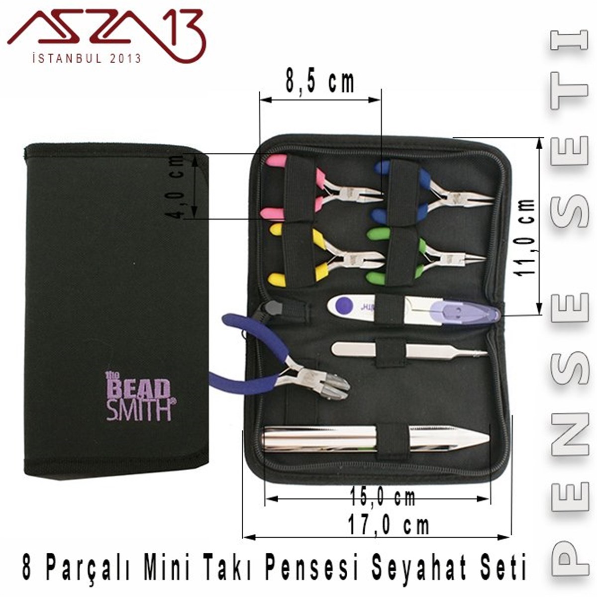 Bead Smith Takı Pense SetiALET, ARAÇ ve GEREÇBeadSmith8 Parçalı Mini Takı Pensesi Seyahat Seti (8 Parça)