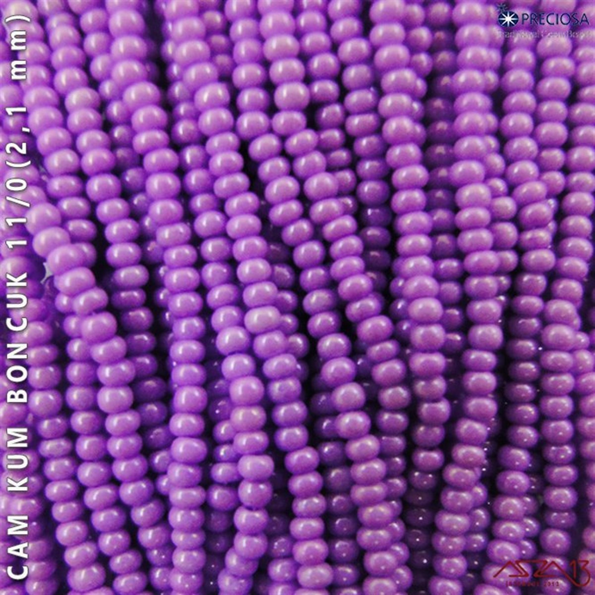 Cam Kum Boncuk 11/0 NumaraBONCUK ve TAŞPreciosaEflatun Cam Kum Boncuk 11/0 (2,1 mm) 40 gr