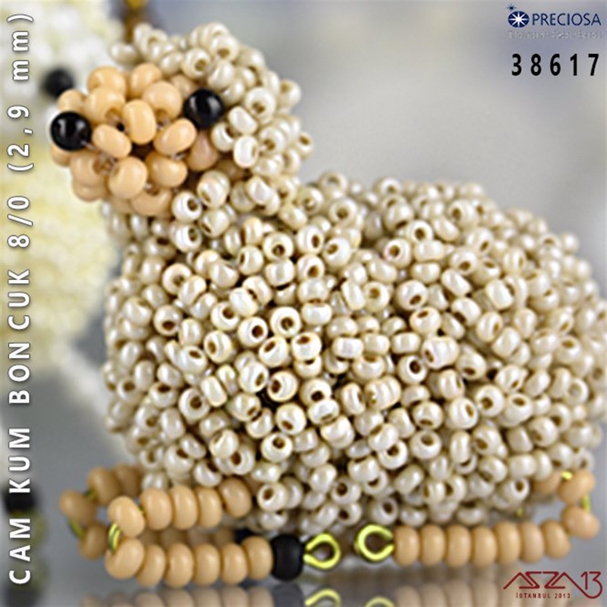 Cam Kum Boncuk 8/0 NumaraBONCUK ve TAŞPreciosa38617 Cam Kum Boncuk 8/0 (2,9 mm) 13 gr